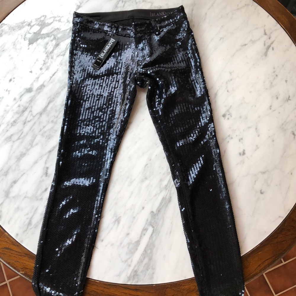 🔥🔥 [BLANKNYC] Black Sequined Skinny Pants 27 🔥